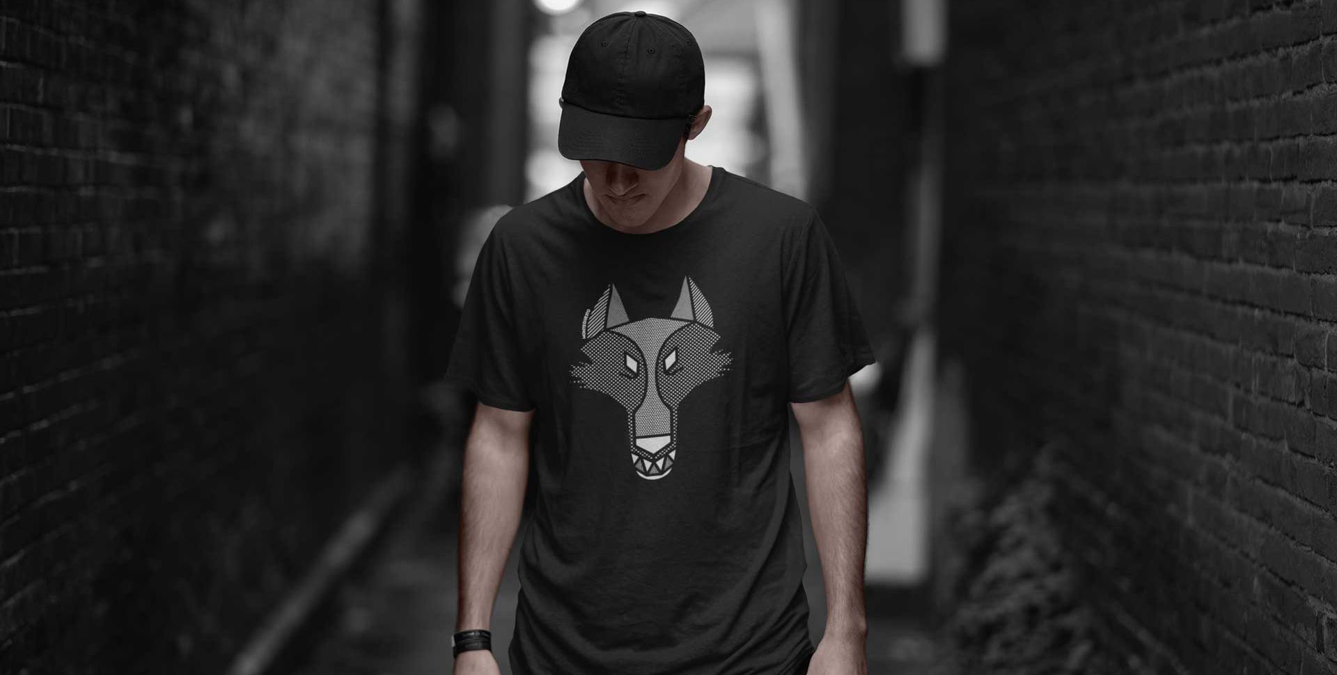 MQ WOLF - Pure Organic Shirt Herren