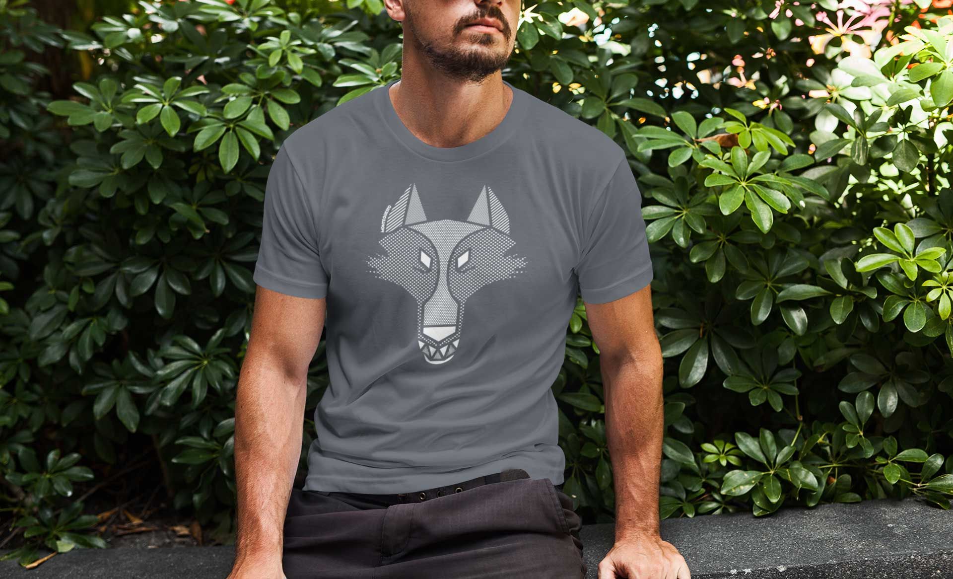 MQ WOLF - Pure Organic Shirt Herren
