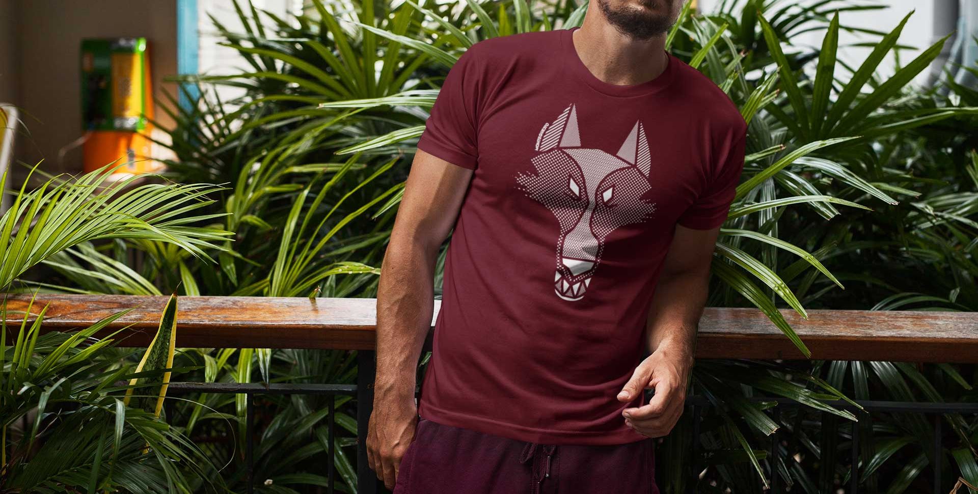 MQ WOLF - Pure Organic Shirt Herren
