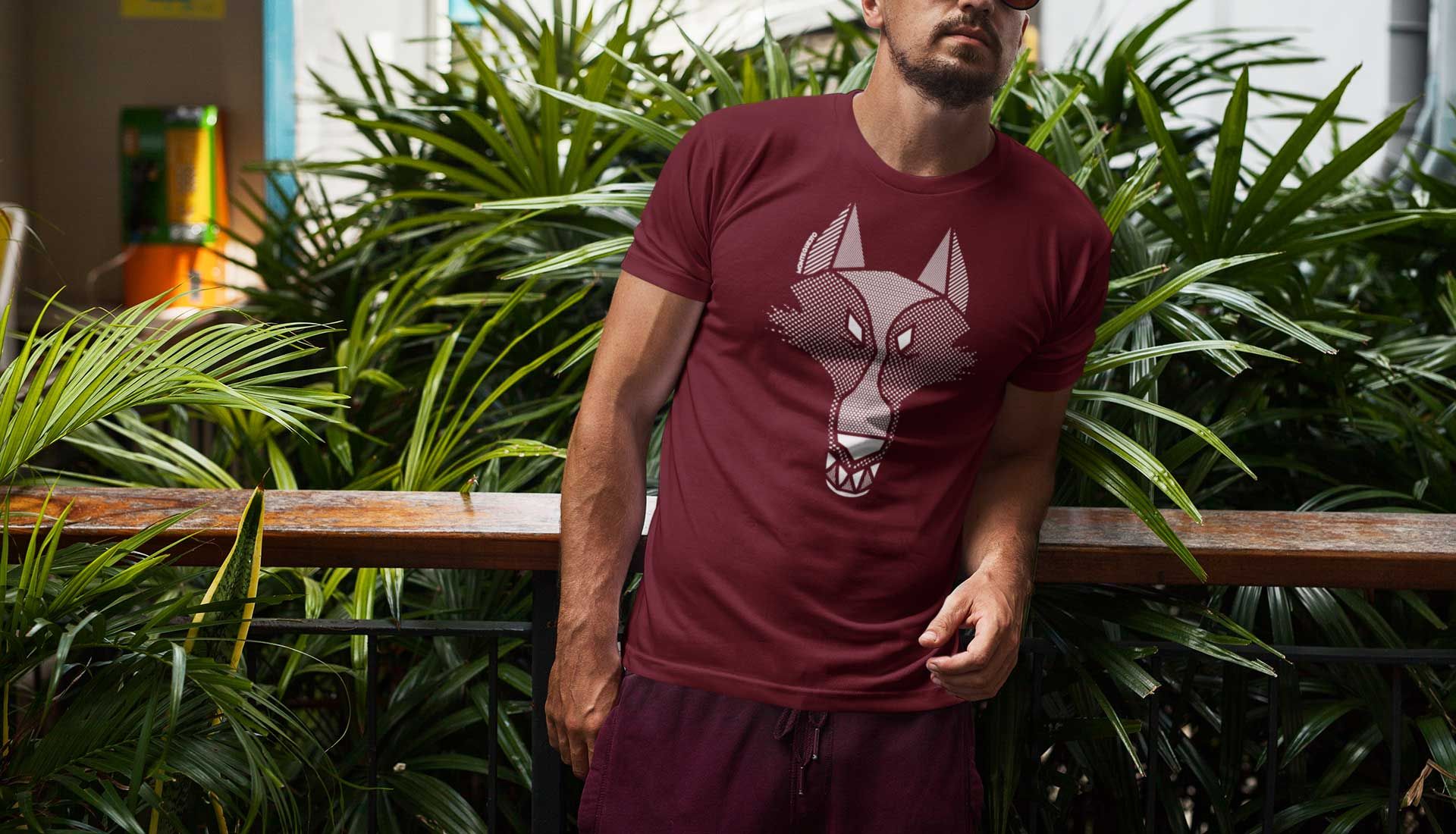 MQ WOLF - Pure Organic Shirt Herren